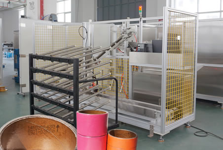 氨綸紡織膠帶紙筒紙管自動(dòng)噴碼理料分揀機(jī)